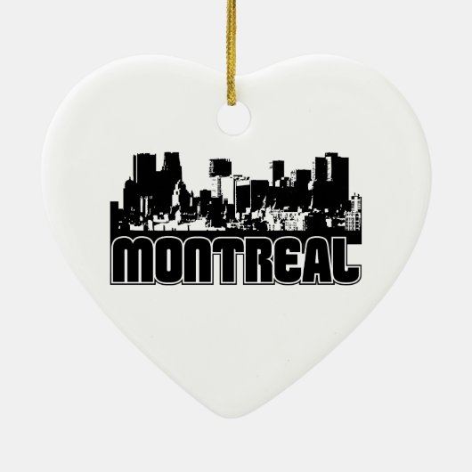 Montreal-Skyline Keramikornament (Hinten)