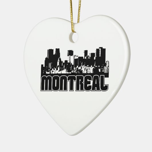 Montreal-Skyline Keramikornament (Links)