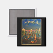 Montreal Skyline Magnet (Vorderseite/Rückseite)