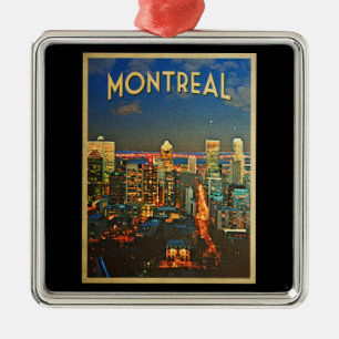 Montreal-Skyline Ornament Aus Metall