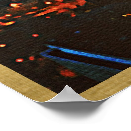 Montreal Skyline Poster (Ecke)