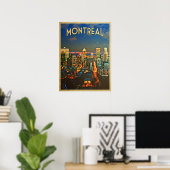 Montreal Skyline Poster (Heimbüro)