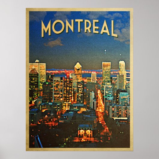 Montreal Skyline Poster (Vorne)