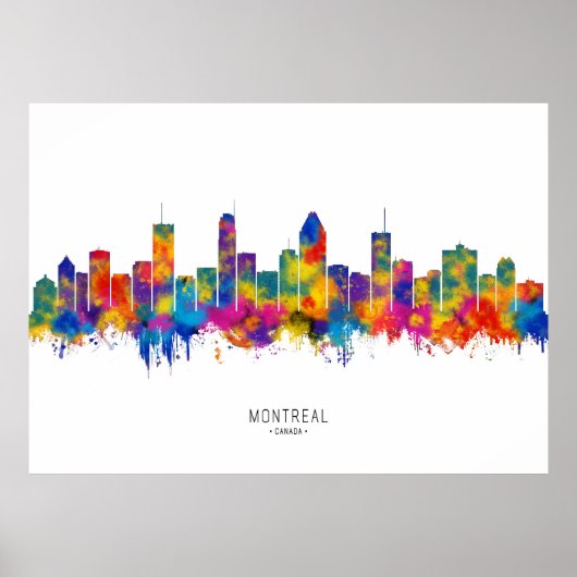 Montreal Skyline Poster (Vorne)