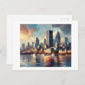 Montreal Skyline, Postkarte (Vorne/Hinten)