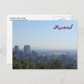 Montréal Skyline Postkarte (Vorne/Hinten)