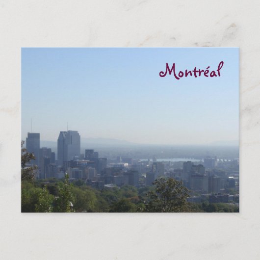 Montréal Skyline Postkarte (Vorderseite)
