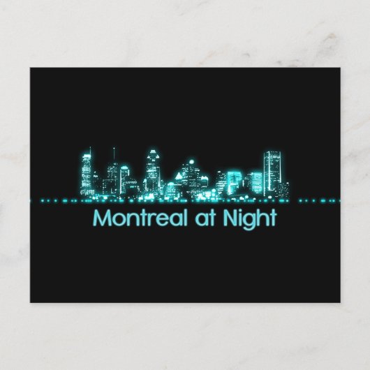 Montreal Skyline Postkarte (Vorderseite)
