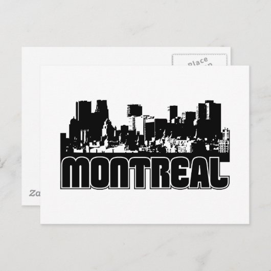 Montreal Skyline Postkarte (Vorne/Hinten)
