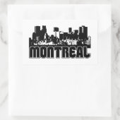 Montreal Skyline Rechteckiger Aufkleber (Tasche)