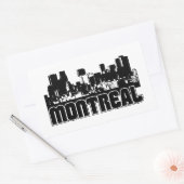 Montreal Skyline Rechteckiger Aufkleber (Umschlag)
