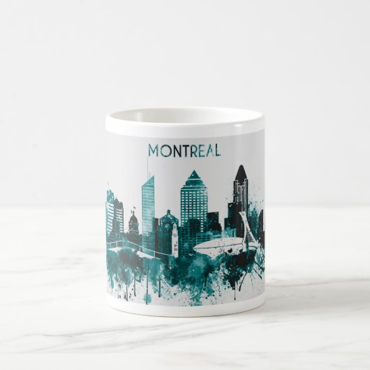 Montreal-Stadt-Skyline Kaffeetasse (Mittel)