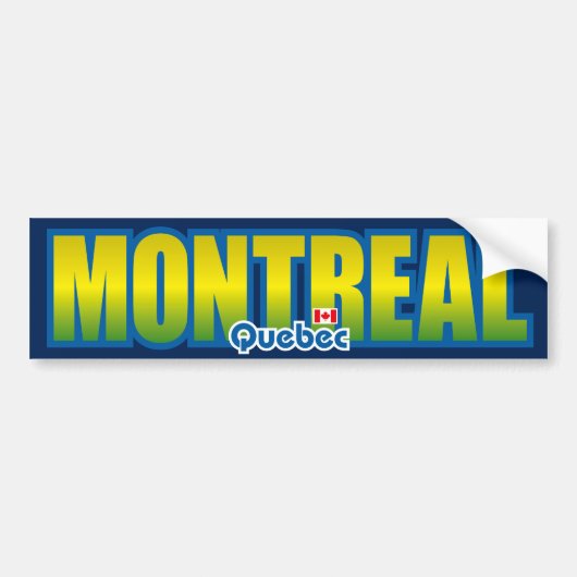 Montreal-Stoßdämpfer Autoaufkleber (Vorne)