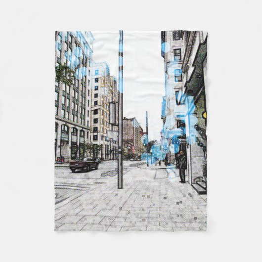 Montreal Street 8343a Fleecedecke (Vorderseite)