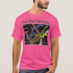 Montreal Transit Metro Kunstvoll wandern im Valle  T-Shirt