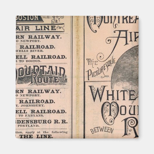 Montreal und Boston Air Line Magnet (Vorne)