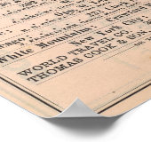 Montreal und Boston Air Line Poster (Ecke)