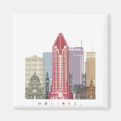 Montreal-V2-Skyline-Poster Magnet (Vorne)