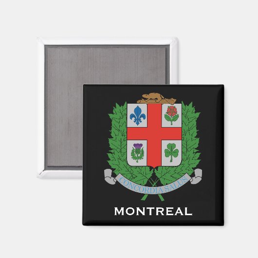 Montreal *Wappen-Magnet Magnet (Vorderseite/Rückseite)