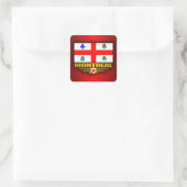 Montrealer Flagge Quadratischer Aufkleber (Tasche)