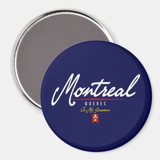Montrealer Script Magnet (Vorderseite/Rückseite)