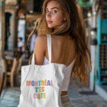 Montrealer Stadttypografie modern farbenfroh