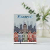 Montrealer viktorianische Häuser Postkarte (Stehend Vorderseite)