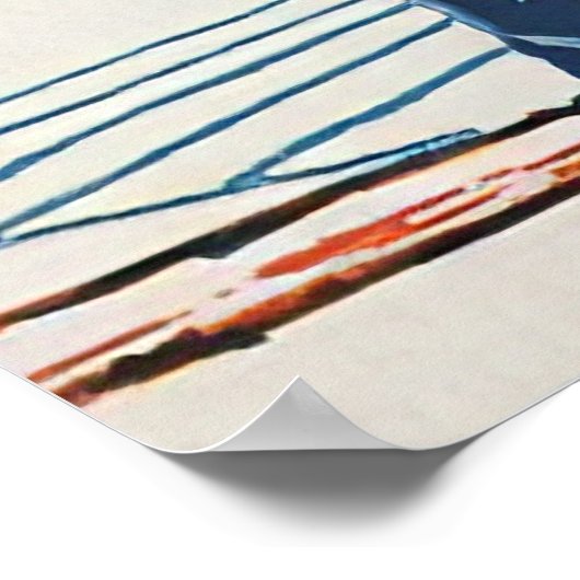 Montrealer Wintersport Vintag Poster (Ecke)