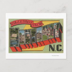 Montreat, North Carolina - Große Briefszenen Postkarte