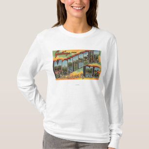 Montreat, North Carolina - große Buchstabe-Szenen T-Shirt