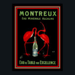 Montreaux French Art Deco Mineral Water Ad 12 x 16 Poster<br><div class="desc">Montreaux Eau Minerale Alcaline (Mineralwasser) Werbung 12 x 16</div>