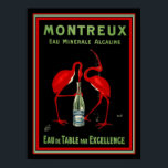 Montreaux French Art Deco Mineral Water Ad 12 x 16 Poster<br><div class="desc">Montreaux Eau Minerale Alcaline (Mineralwasser) Werbung 12 x 16</div>