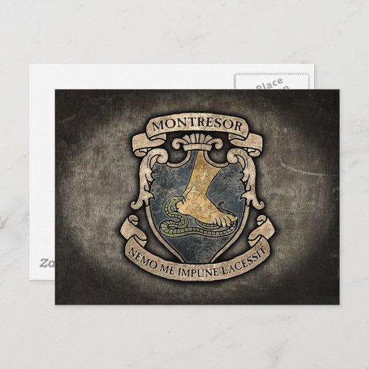 Montresor-Wappen Postkarte (Vorne/Hinten)