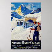 Montreux, Berner Oberland Bahn, Schweiz Poster (Vorne)