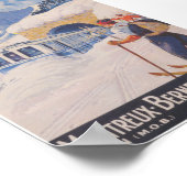 Montreux - Berner Oberland Schweiz Vintag Ski Poster (Ecke)