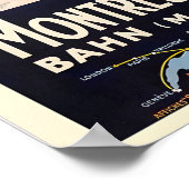 Montreux Berner Oberland Schweizer Alpen Schweiz Poster (Ecke)