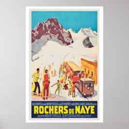 Montreux Glion Rochers-de-Naye Railway Switzerland Poster