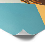 Montreux Jazz Festival Poster Retro Saxophone Art (Ecke)