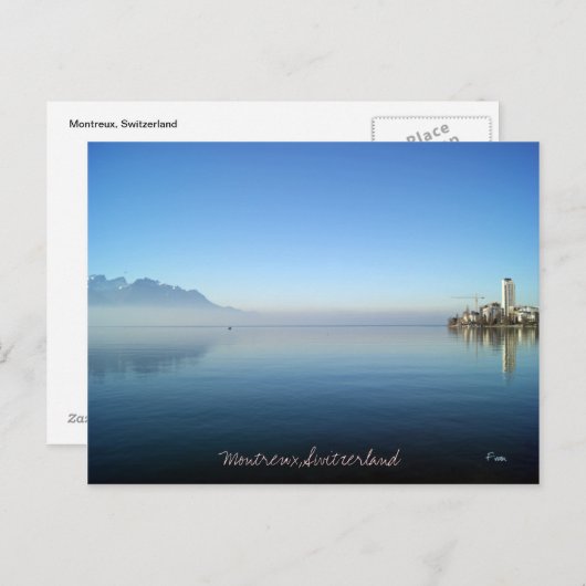 Montreux Postkarte (Vorne/Hinten)