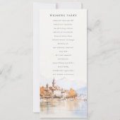 Montreux Schweiz Landschaft Hochzeitsprogramm Einladung (Rückseite)
