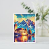 Montreux Schweiz Postkarte (Stehend Vorderseite)