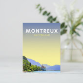 Montreux Schweiz Reisen Postkarte (Stehend Vorderseite)