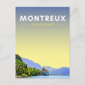 Montreux Schweiz Reisen Postkarte (Vorderseite)