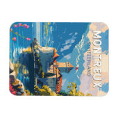 Montreux Schweiz Reisen Vintag Magnet (Horizontal)