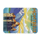 Montreux Schweiz Schloss Chillon Magnet (Horizontal)