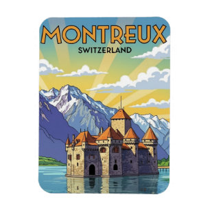 Montreux Schweiz Schloss Chillon Magnet