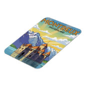 Montreux Schweiz Schloss Chillon Magnet (Linke Seite)