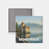 Montreux Schweiz Schloss Chillon Magnet (Vorderseite/Rückseite)