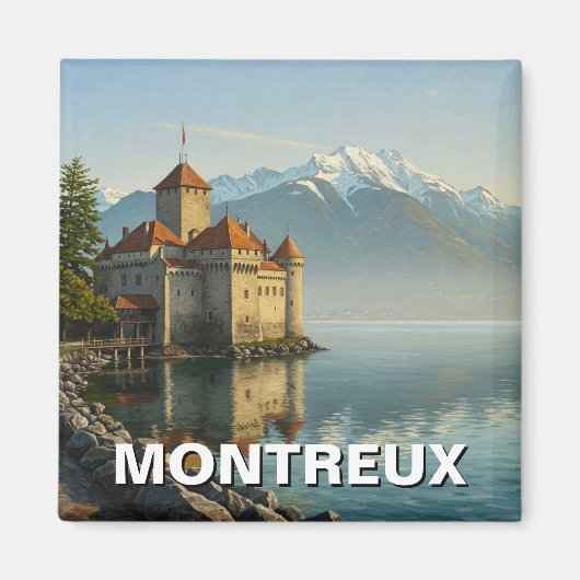 Montreux Schweiz Schloss Chillon Magnet (Vorne)