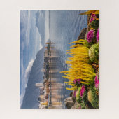 Montreux, Schweiz, Schöne Aussicht auf den Genfers Puzzle (Vertikal)